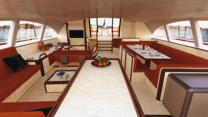 Jim Robert Sluijter designed 43m Sailing Yacht - Child-friendly interior