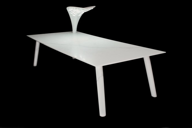Leaf table by Lanka Marine and Thierry Gauguin presented at MYS 2012