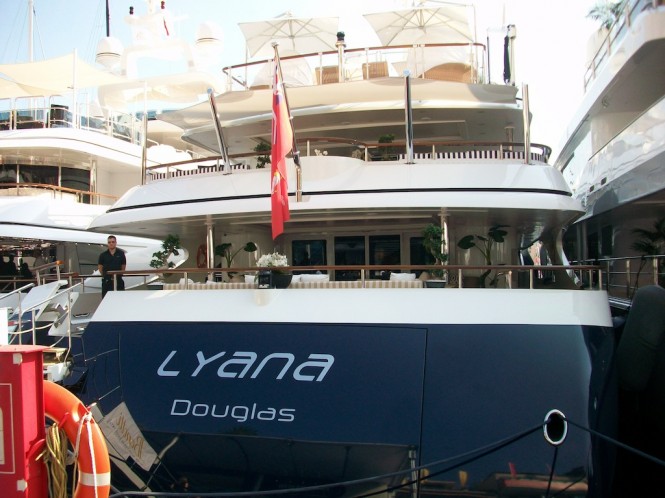 Luxury Motor Yacht LYANA at the 2012 MYS
