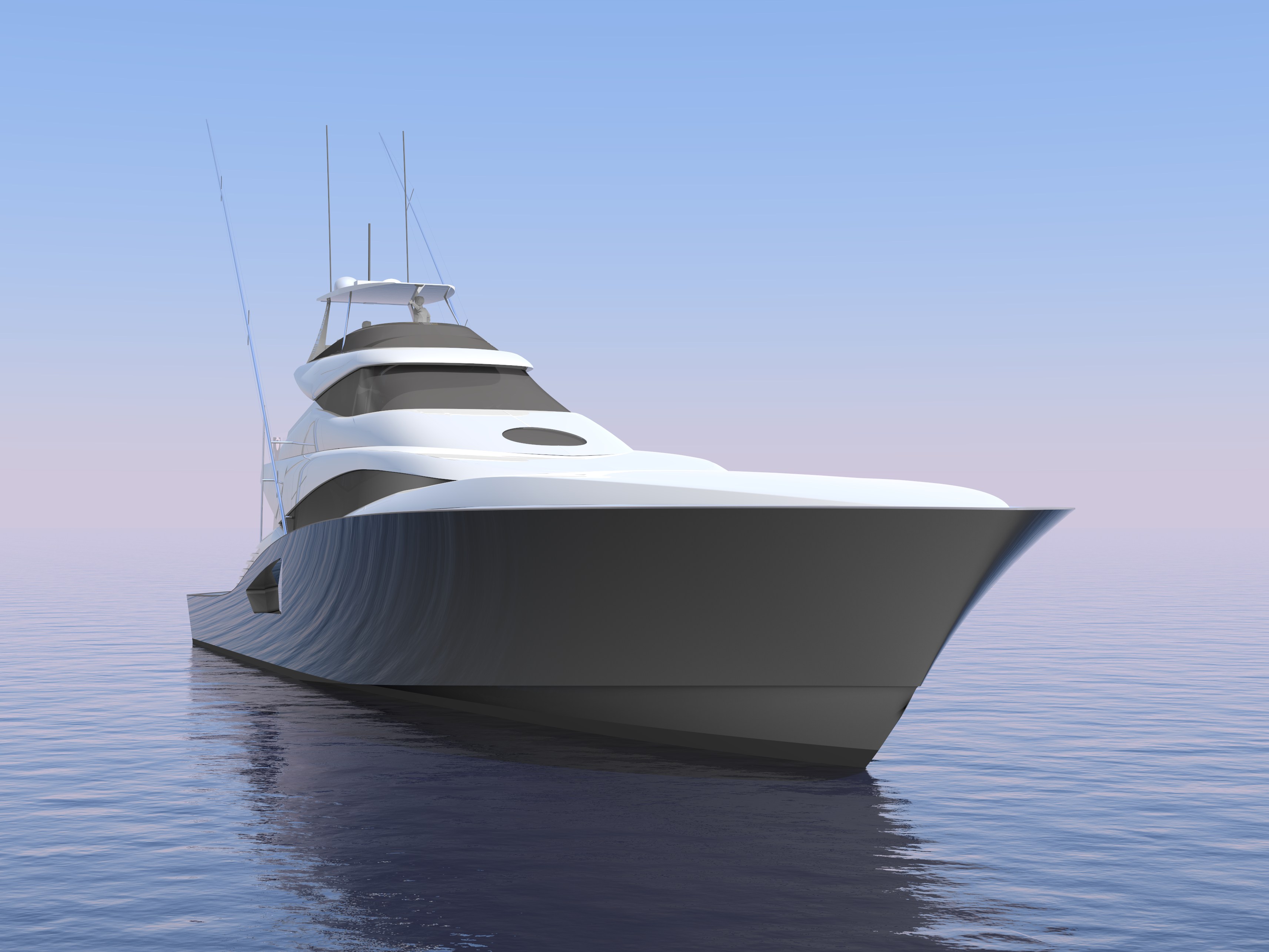 yacht front view
