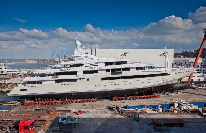 Luxury motor yacht Chopi Chopi at CRN Ancona Shipyard Luxury motor yacht Chopi Chopi at CRN Ancona Shipyard