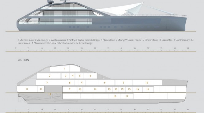 Luxury motor yacht Jolly Roger concept