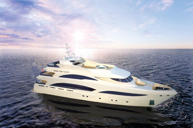Luxury motor yacht MISS TOR YACHT 130 under construction at Orucoglu Shipyard