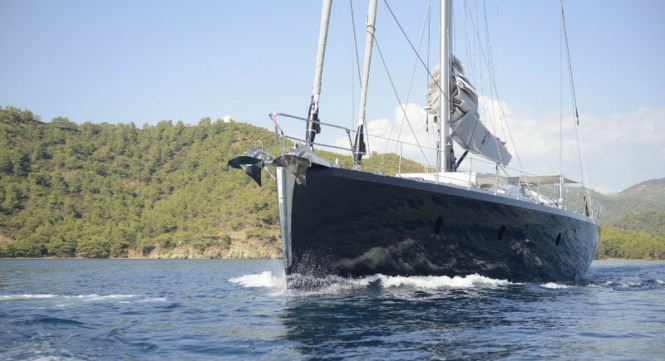 Luxury sailing yacht Music - front view