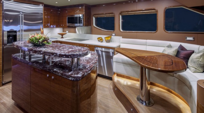 Luxury yacht Bravo 88 - Galley