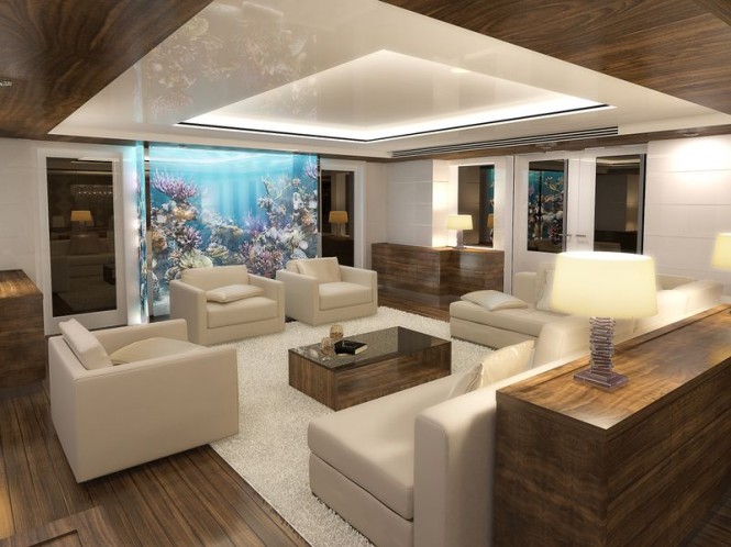 Luxury yacht Nassima - Lounge Photo credit VDP Studio