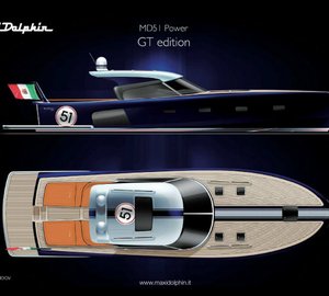 Special edition of the Maxi Dolphin's MD51 Power: GT (Gran Turismo) yacht tender