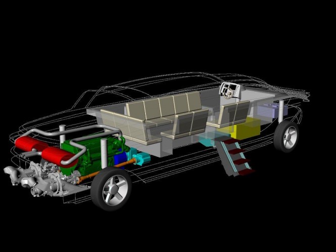 Nouvoyage Limousine Tender 33' yacht tender - Ghost View