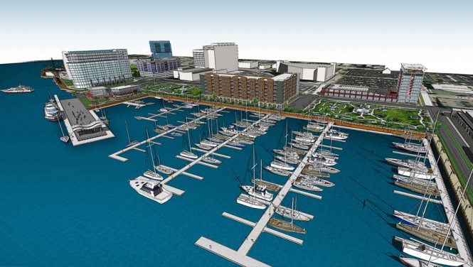 Rendering of the Port City Marina