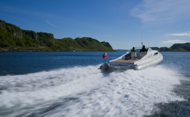 Sting yacht tender - aft view