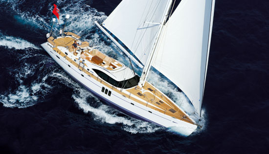 The award-winning Oyster 625 yacht