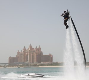 Superyacht Tenders and Toys offering trial flights of the Jetlev-Flyer
