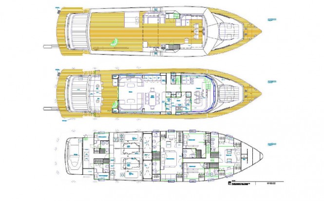 Vismara 90 yacht - Layout
