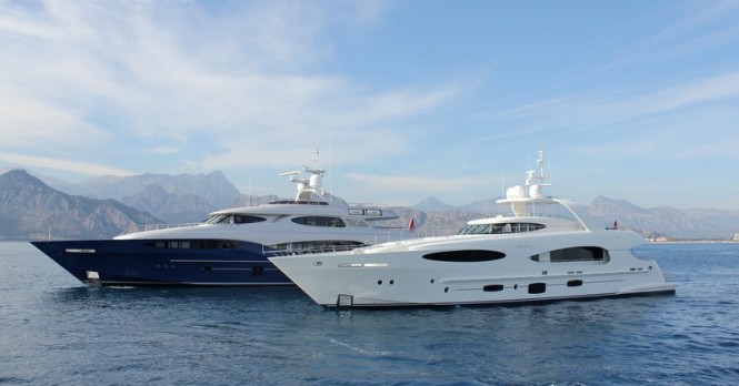 Vulcan 32m luxury yacht Bronko I and Vulcan 46m Caprice V superyacht