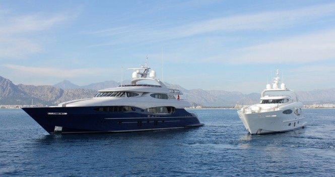 Vulcan 46m superyacht Le Caprice V and Vulcan 32m yacht Bronko I