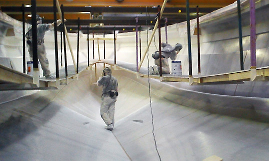 Works on the Rupert 80 yacht