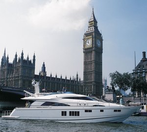 First luxury yachts arrive for the Tullett Prebon London Boat Show 2013