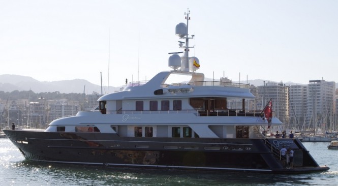 43 m CMN luxury yacht Paramour refitted by PURE Superyacht Refit
