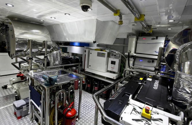 46 m Royal Craft superyacht 60 Years - Engine Room