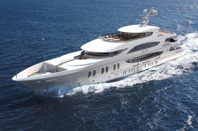 57 m Trinity luxury yacht LADY LINDA
