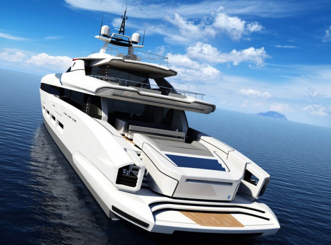 58m Francesco Paszkowski superyacht design - aft view 58m Francesco Paszkowski superyacht design - aft view