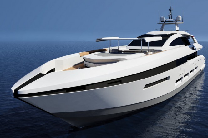 58m Francesco Paszkowski yacht design - front view