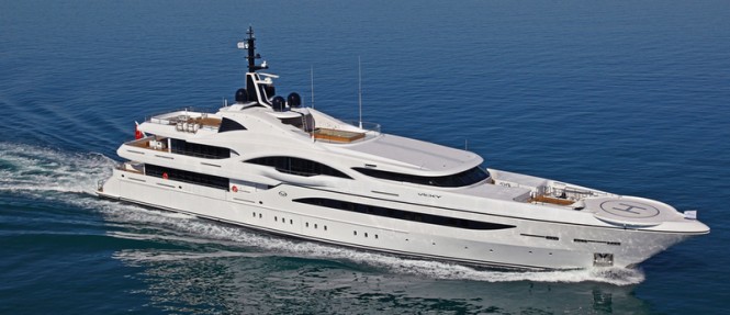 72 m Proteksan Turquoise mega yacht Vicky designed by H2 Yacht Design