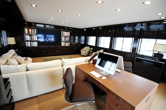 Aboard luxury yacht A2 refitted by Pendennis