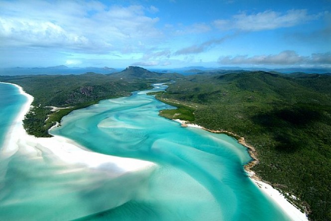Aerial view of Hamilton Island