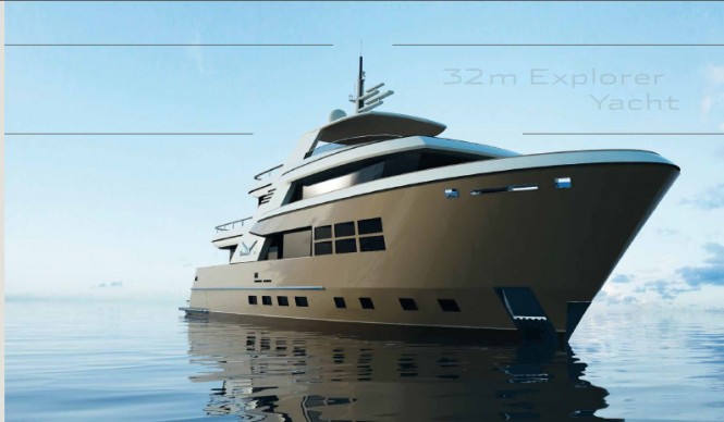 All-new 32m Drettmann Explorer Yacht (DEY32) currently in build