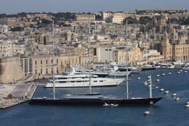 CNM's Grand Harbour Marina situated in a popular Mediterranean yacht charter location - Malta