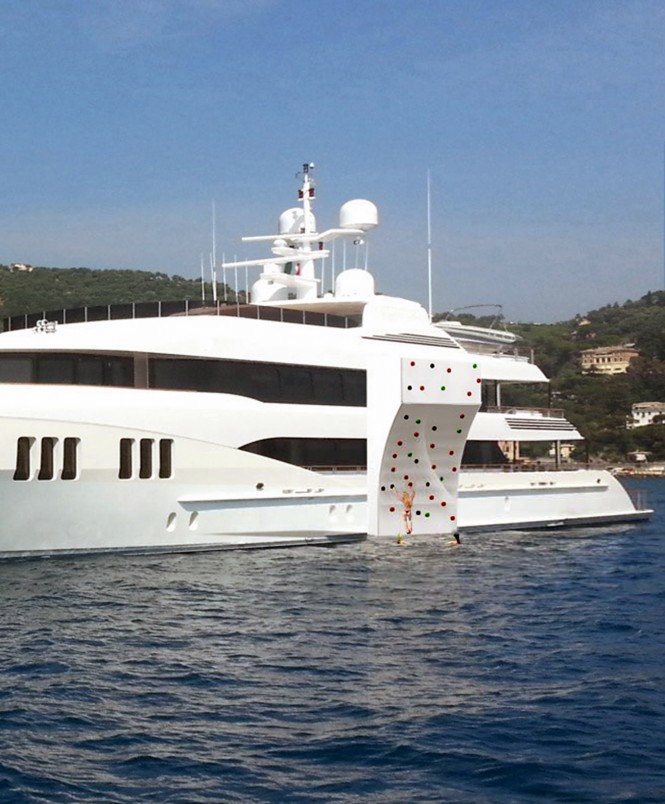 Climbing Yacht Wall - Innovative Superyacht Toy by Green Yachts