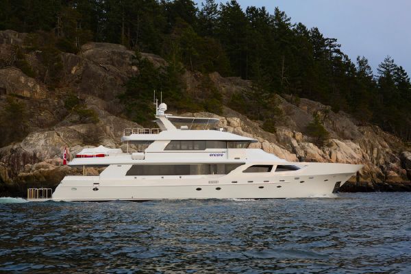 Crescent 120' motor yacht Encore refitted by Platinum Marine