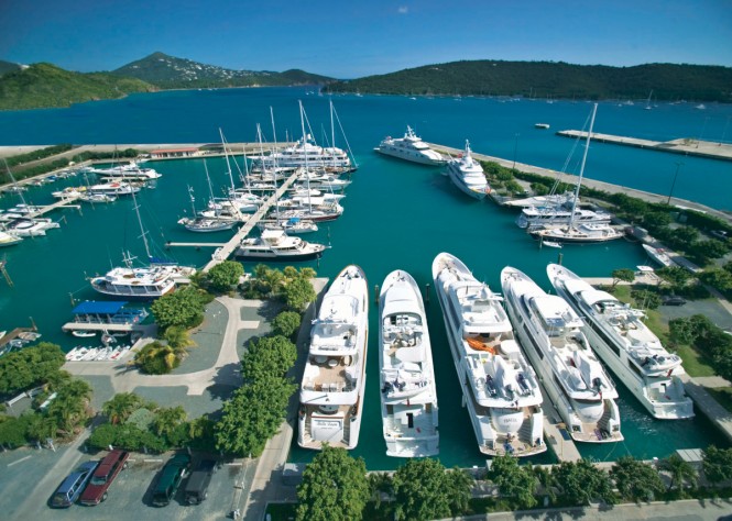 Crown Bay Marina located in a beautiful Caribbean yacht charter destination - St. Thomas in the US Virgin Islands