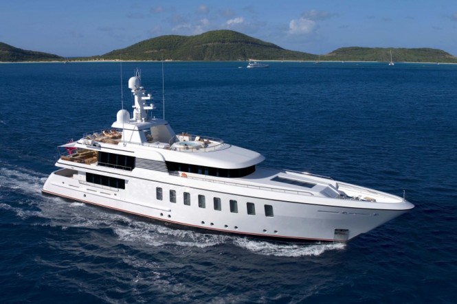 Feadship superyacht Helix based on the same F45 Vantage concept as Blue Sky yacht