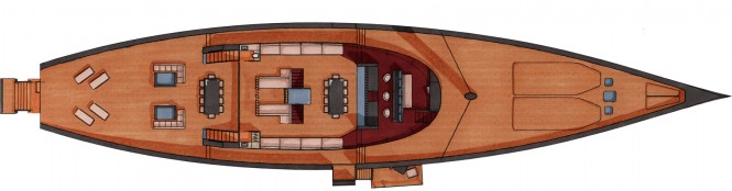 Gotha yacht design - Main Deck Gotha yacht design - Main Deck