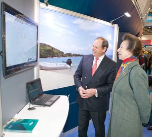 Royal visitor for Oyster Yachts stand at this year's London Boat Show