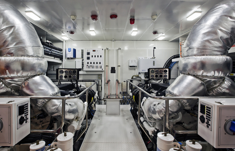 Hargrave 125 RPH Yacht Gigi II Engine Room — Yacht Charter & Superyacht News