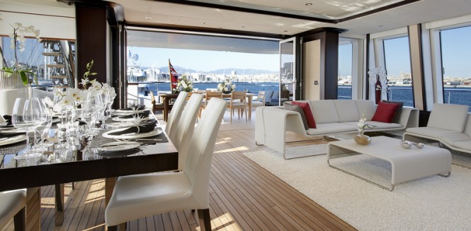 Helix Yacht - Bridge Deck Lounge