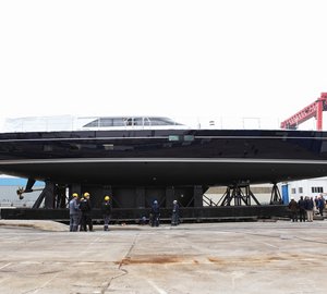 Sailing yacht STATE OF GRACE launched by Perini Navi as their first yacht in new 40 M Fast Cruising series