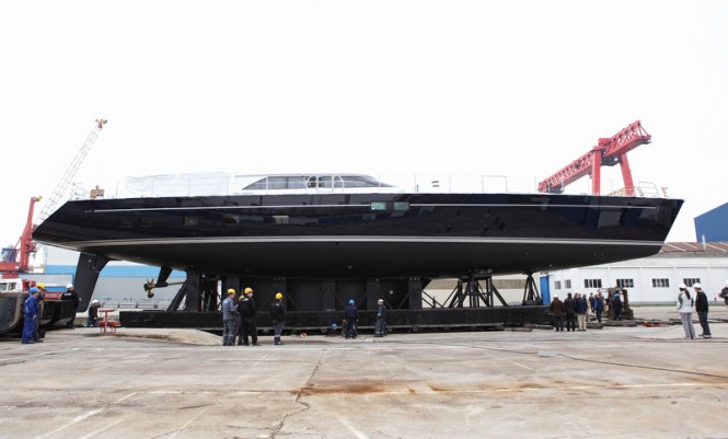 Launch of the 40m Perini Navi superyacht State of Grace (hull C.2180)