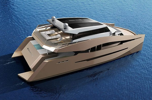 Luxury catamaran yacht 85 Power by Sunreef - view from above