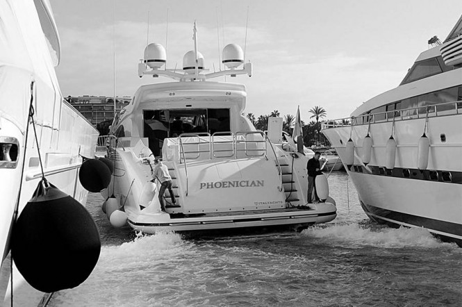 Luxury motor yacht Phoenician - aft view