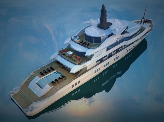 Luxury yacht MISS TOR CUSTOM 230 under construction at Orucoglu Shipyard