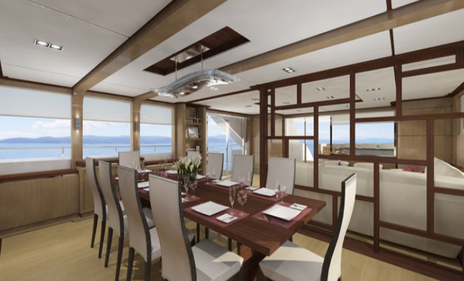 Monte Fino 32m RPH yacht P1104 - Dining
