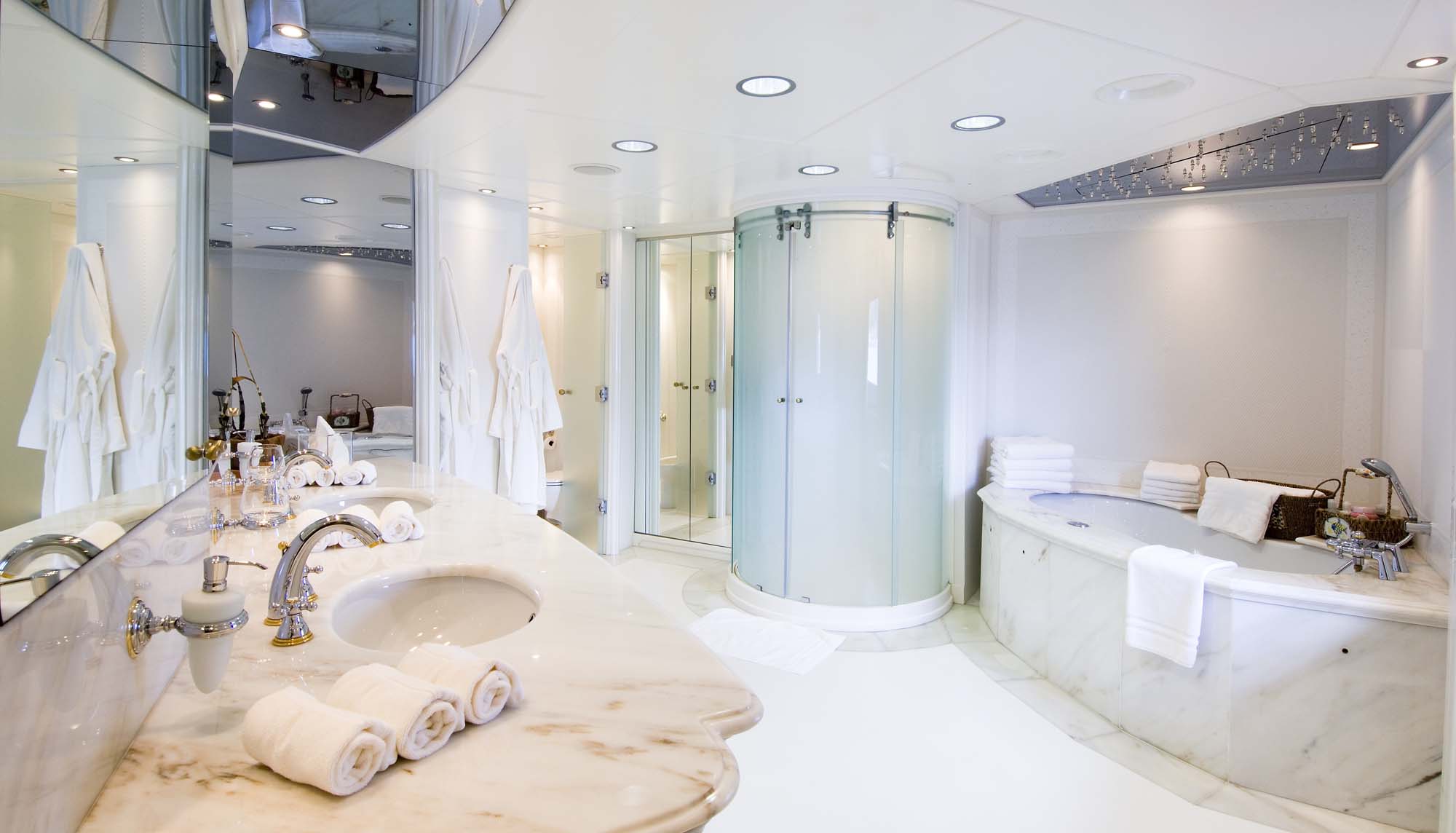luxury yacht bathroom