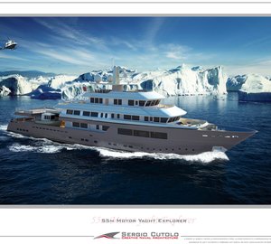 New 55 m explorer motor yacht Project 0198 - HT designed by Sergio Cutolo of Hydro Tec