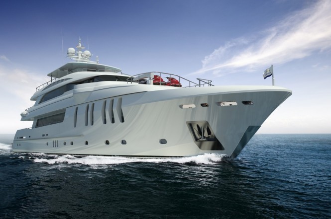 New Horizon P136 Superyacht Model