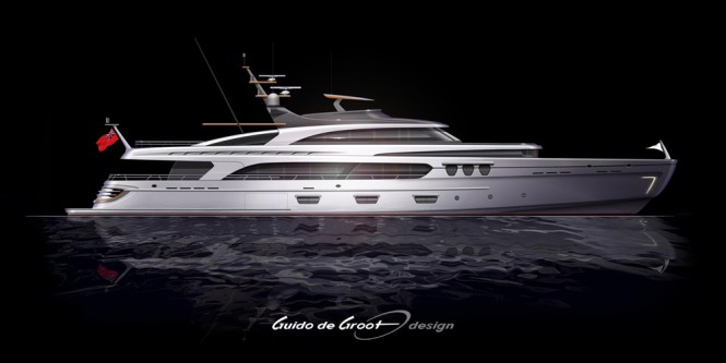 New Intec Marine 140 Hybrid Yacht by Guido de Groot and Doug Sharp