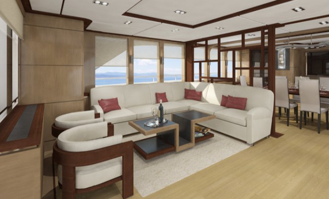 P1104 superyacht - Saloon